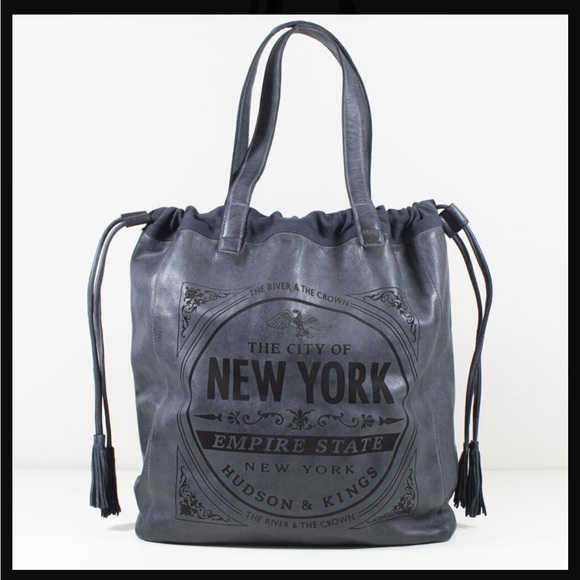 Hudson and Kings Handbags - Hudson and Kings Stuyvesant Medium Bucket Bag in Persian Blue EUC